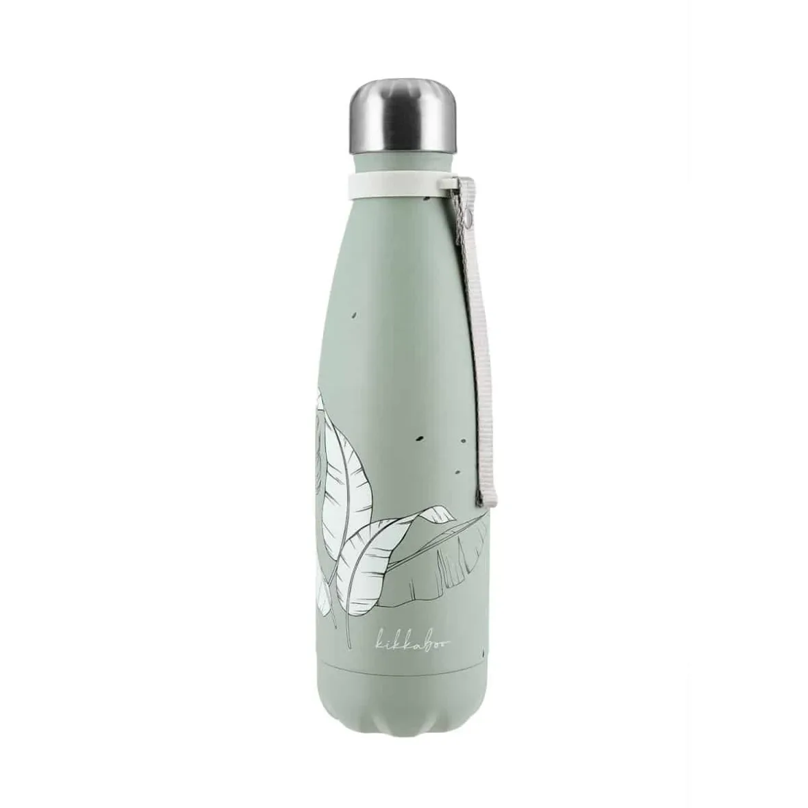 Gourde isotherme Flora 500ml Sage – KikkaBoo