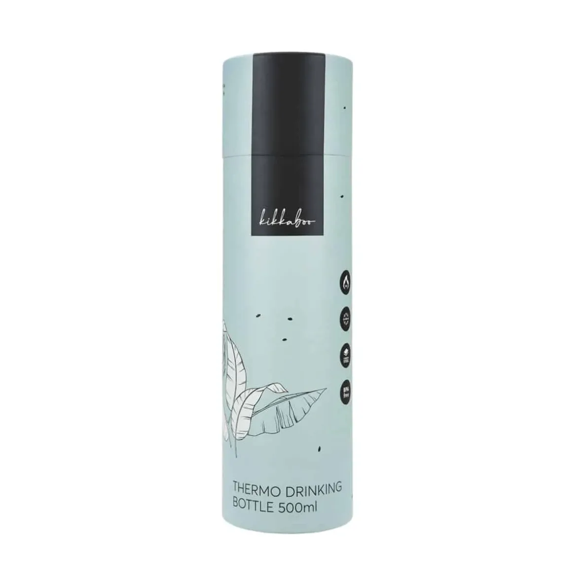 gourde-isotherme-flora-500ml-sage-kikkaboo-gobebe-maroc1