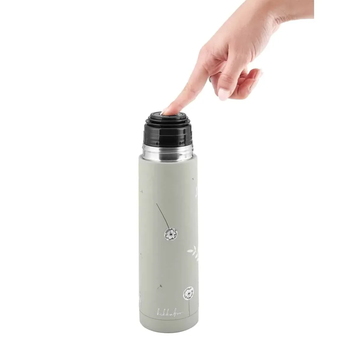 gourde-isotherme-flora-500ml-sand-kikkaboo-gobebe-1