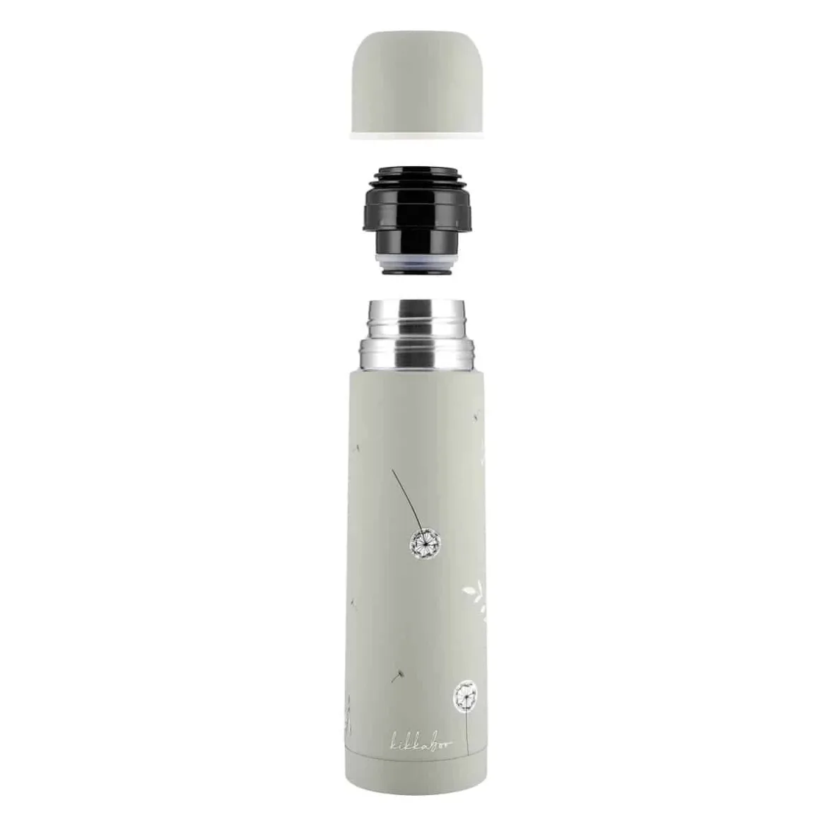 Gourde isotherme Flora 500ml Sand – KikkaBoo