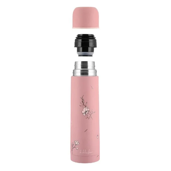 Gourde isotherme Flora 500ml Blush – KikkaBoo
