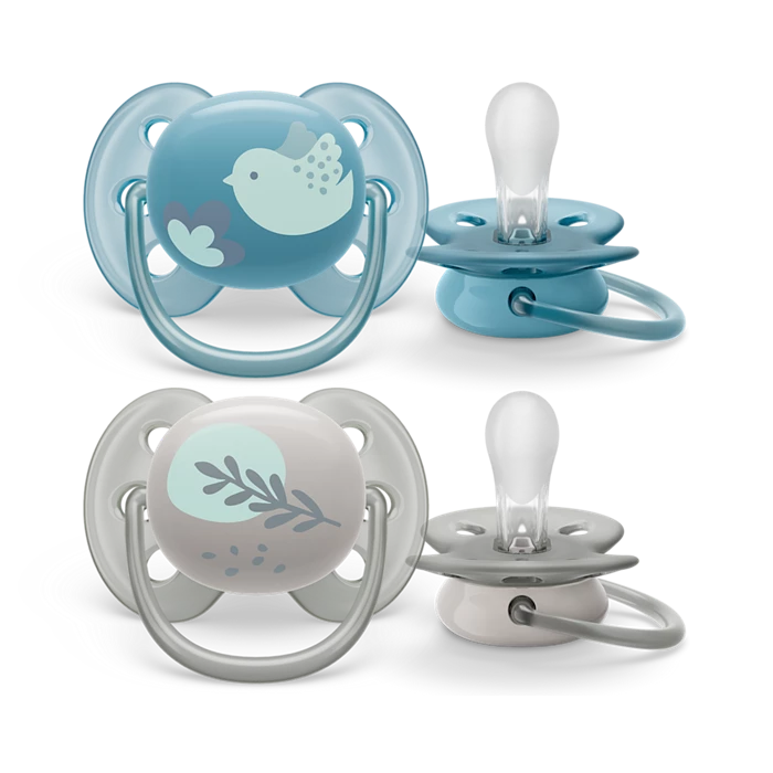 Lot de 2 sucettes 6-18mois ultra soft – Philips Avent