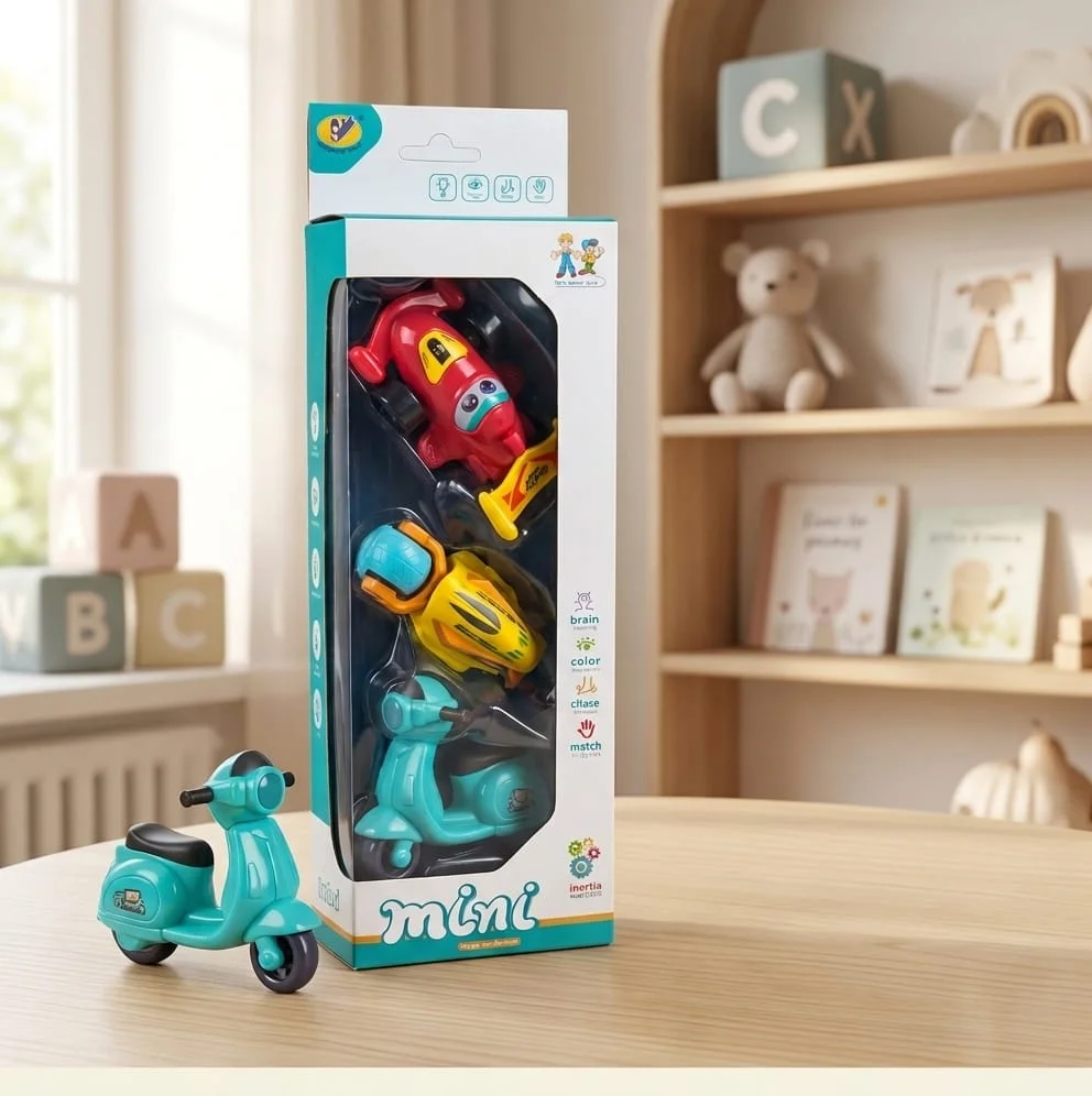 Set de 3 Mini Véhicules à Friction pour Bébé – HINLEBAO TOYS
