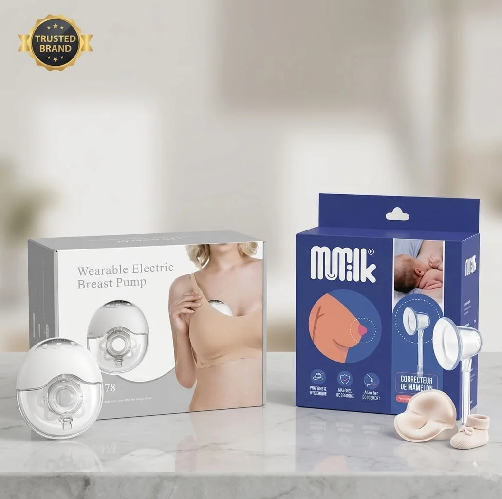 Pack tire-lait électrique mains libres + correcteur de mamelon