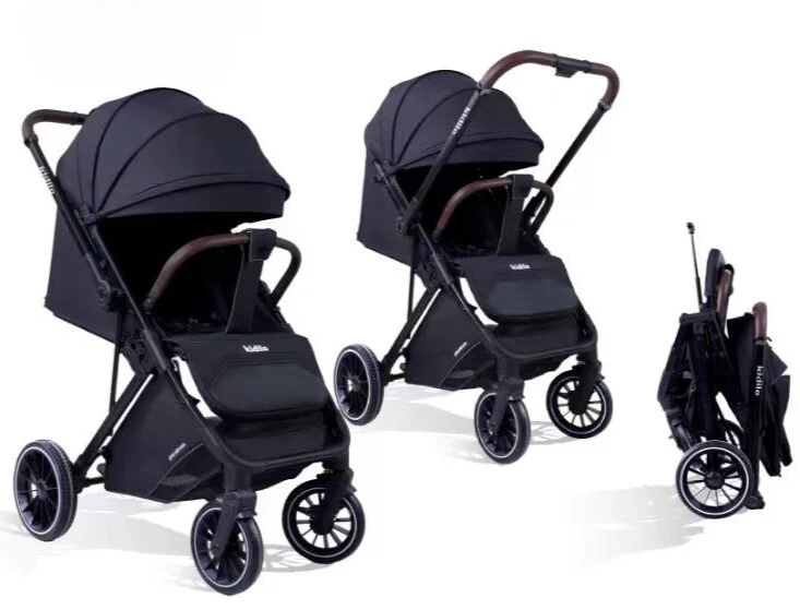 Kidilo-Poussette-valise-reversible-noire
