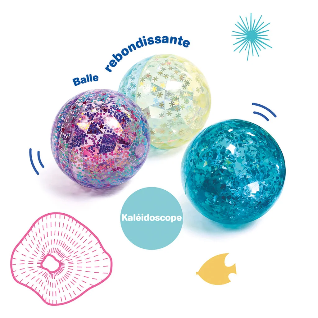 Balles strass souples rebondissantes 31 cm de diamétre – Ludi