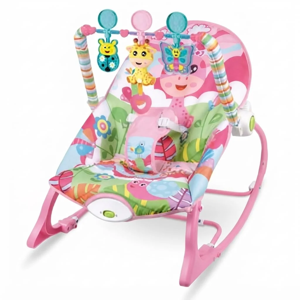 Transat à bascule évolutif rose – Tiibaby