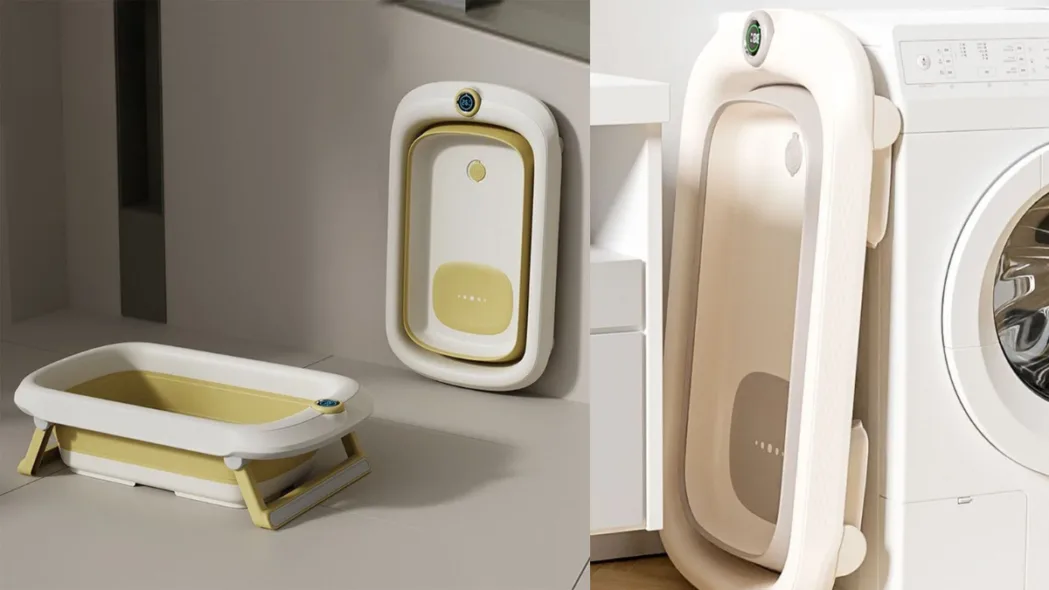 Baignoire pliante au design confortable et facile à utiliser, idéale pour les voyage go bebe maroc