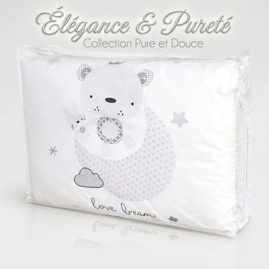 Tour de lit + couette Élégance et Pureté Collection Pure et Douce – Bimbidreams