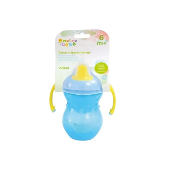 tasse à bec dur notre bébé gobebe rose maroc