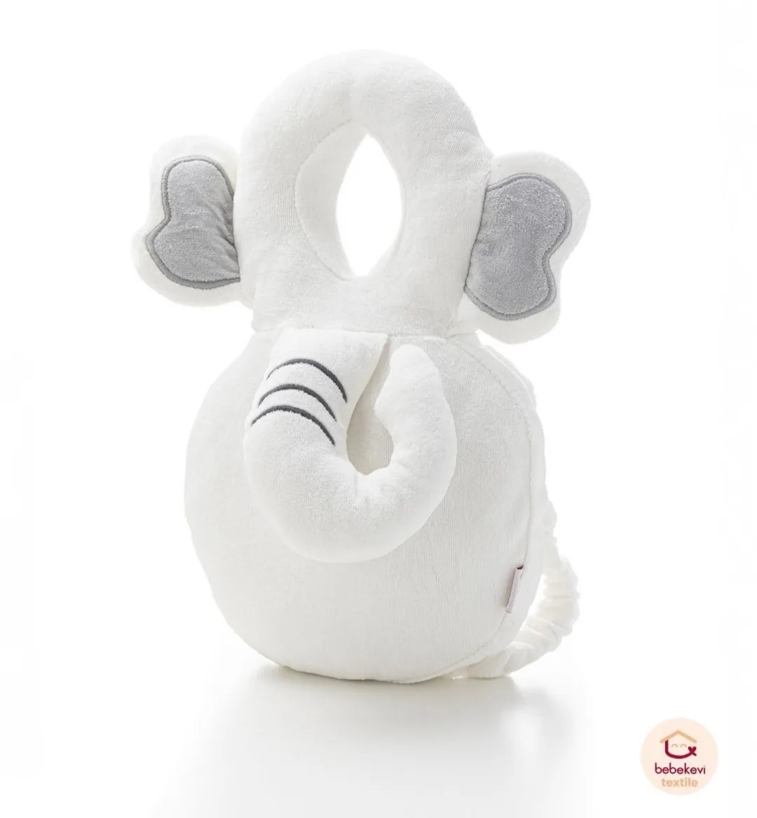 coussin protecteur antichoc bébé motif éléphant blanc – bebekevi gobebe