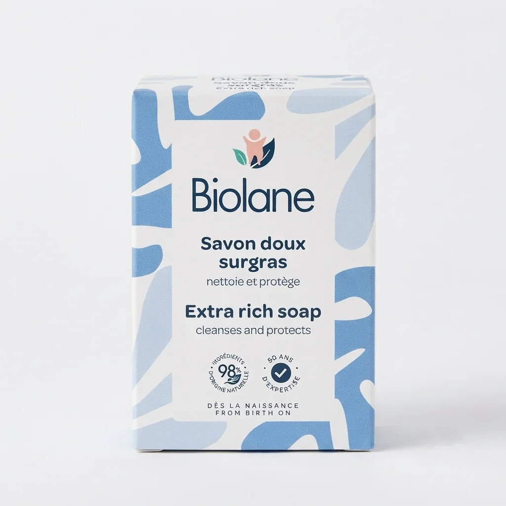 Savon Bébé Doux Surgras 100 g – Biolane