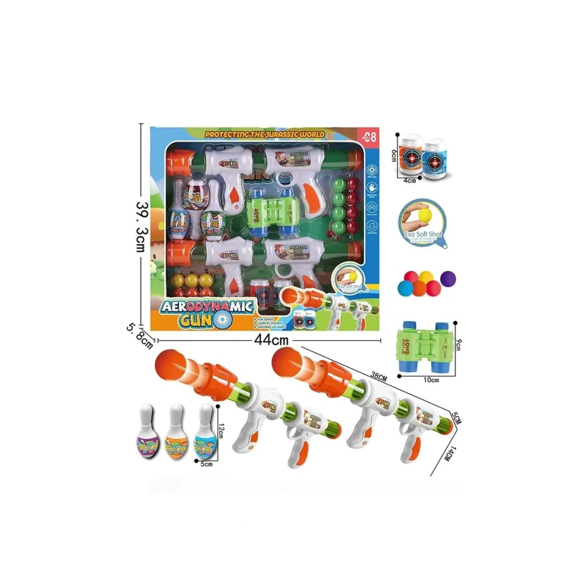 Set de pistolets à eau avec accessoires